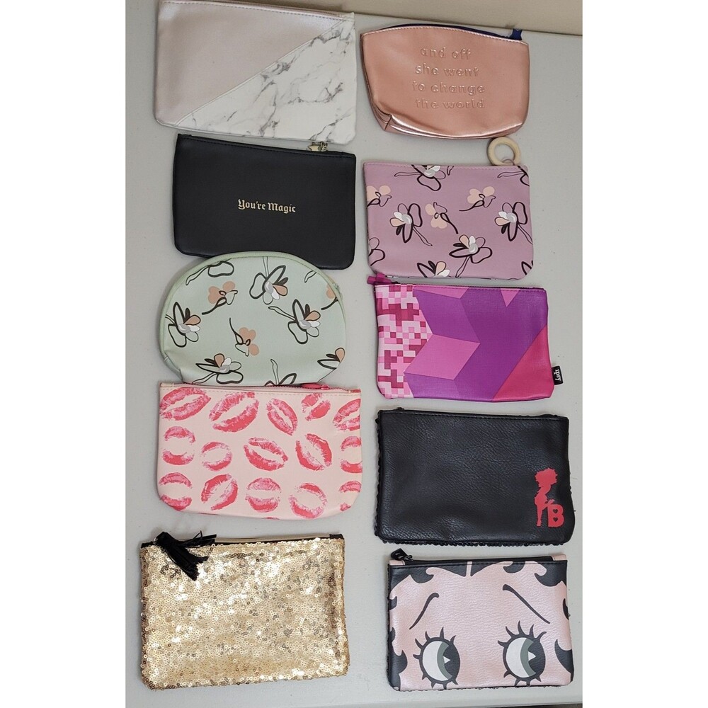 10 Makeup Cosmetics Mostly Ipsy Glam Bags Mixed Lot Assorted Colors
